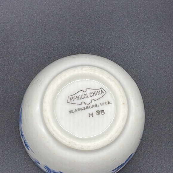 Vintage  1940 1960 McNicol China Clark’s burg WNA small cup less handle - Picture 6 of 8